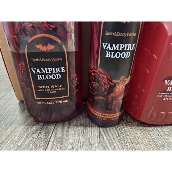 Bath + Body Works Vampire Blood Body Wash Cream Fragrance Mist Hand Soap Lot 4 - Picture 2 of 3